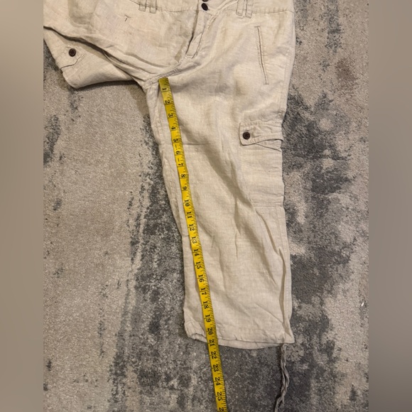 Caribbean Joe Linen Pants in Cream - Picture 5 of 6